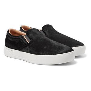 Saturday NYC Mens Vass Calf Hair Slip-on Sneakers US 9 | EU 42.5 Black